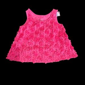 Girls 3D Rosette Tank Top (7) NEW Justice